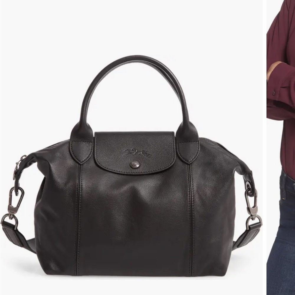 Longchamp leather bag.